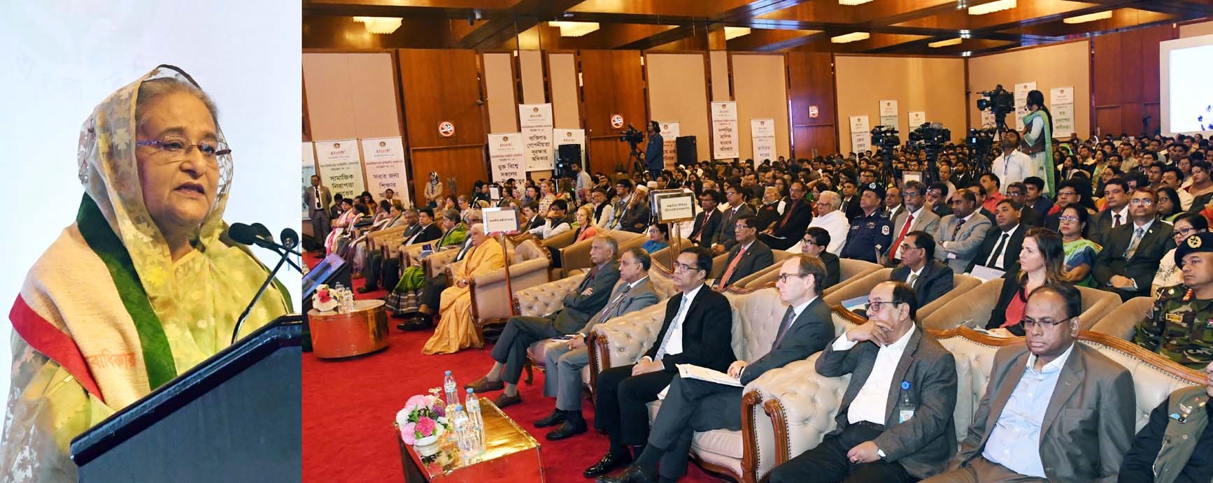 PM Hasina gives more focus on humanitarian ground 